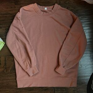 LULULEMON PALE PINK CREWNECK